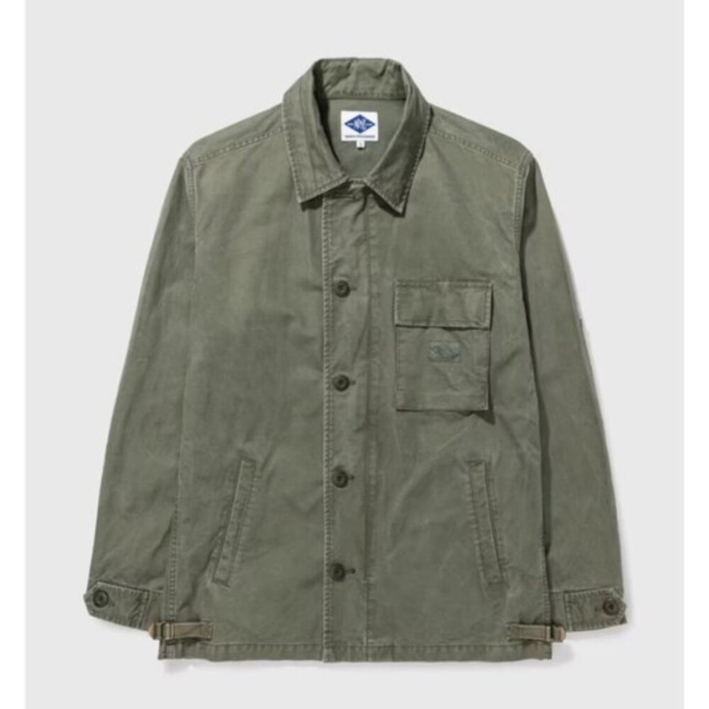 MADNESS by Shawn Yue Utility Jacket Graphic Back Olive Small